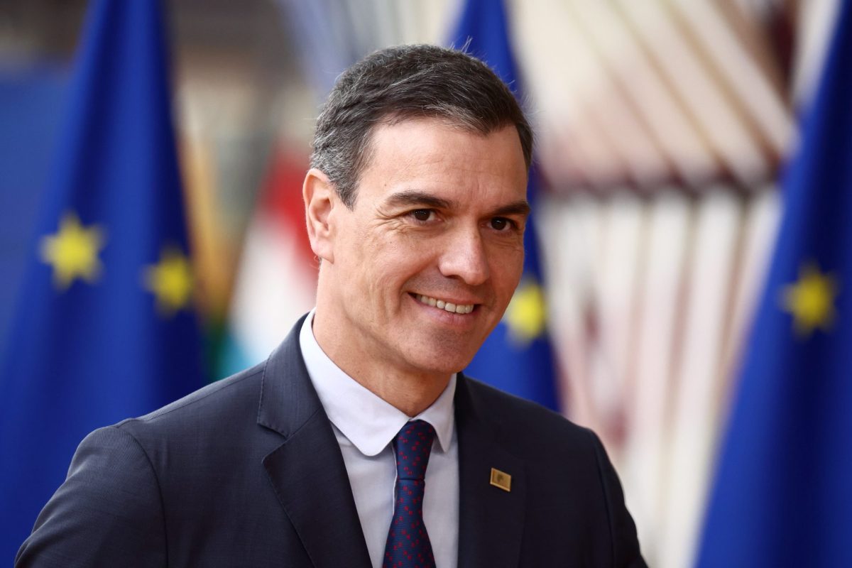 El presidente del Gobierno español, Pedro Sanchez, a su llegada el jueves al Consejo Europeo. EFE/EPA/STEPHANIE LECOCQ