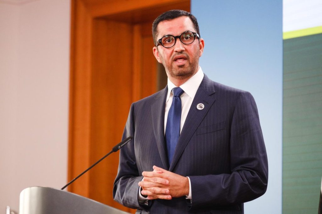 El presidente de la COP 28, Sultan Ahmed al Jaber, en una fotografía de archivo. EFE/EPA/Christian Marquardt/Pol