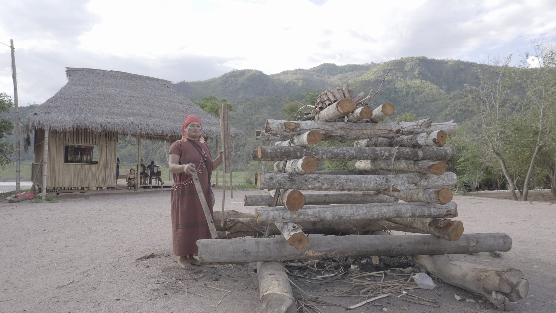 La emprendedora María Jorge en la comunidad indígena Ashaninka de Chanchamayo en la que vive, en la aldea de San Pedro de Marankiari, en la Amazonía peruana
