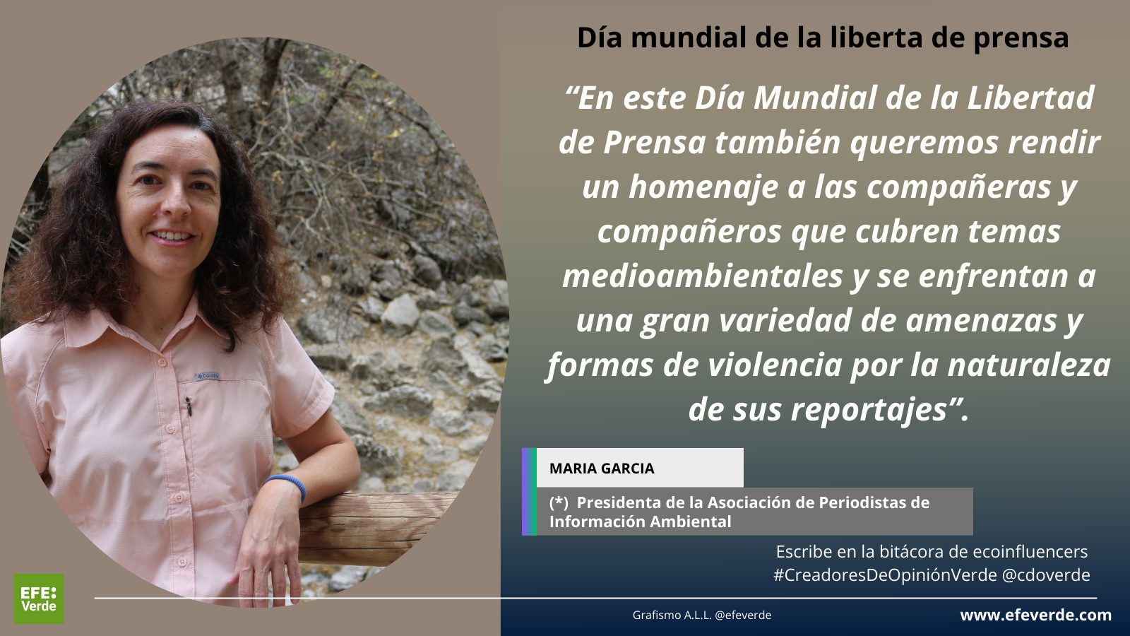 El periodismo ambiental salva vidas. Por () María García de la Fuente (APIA)