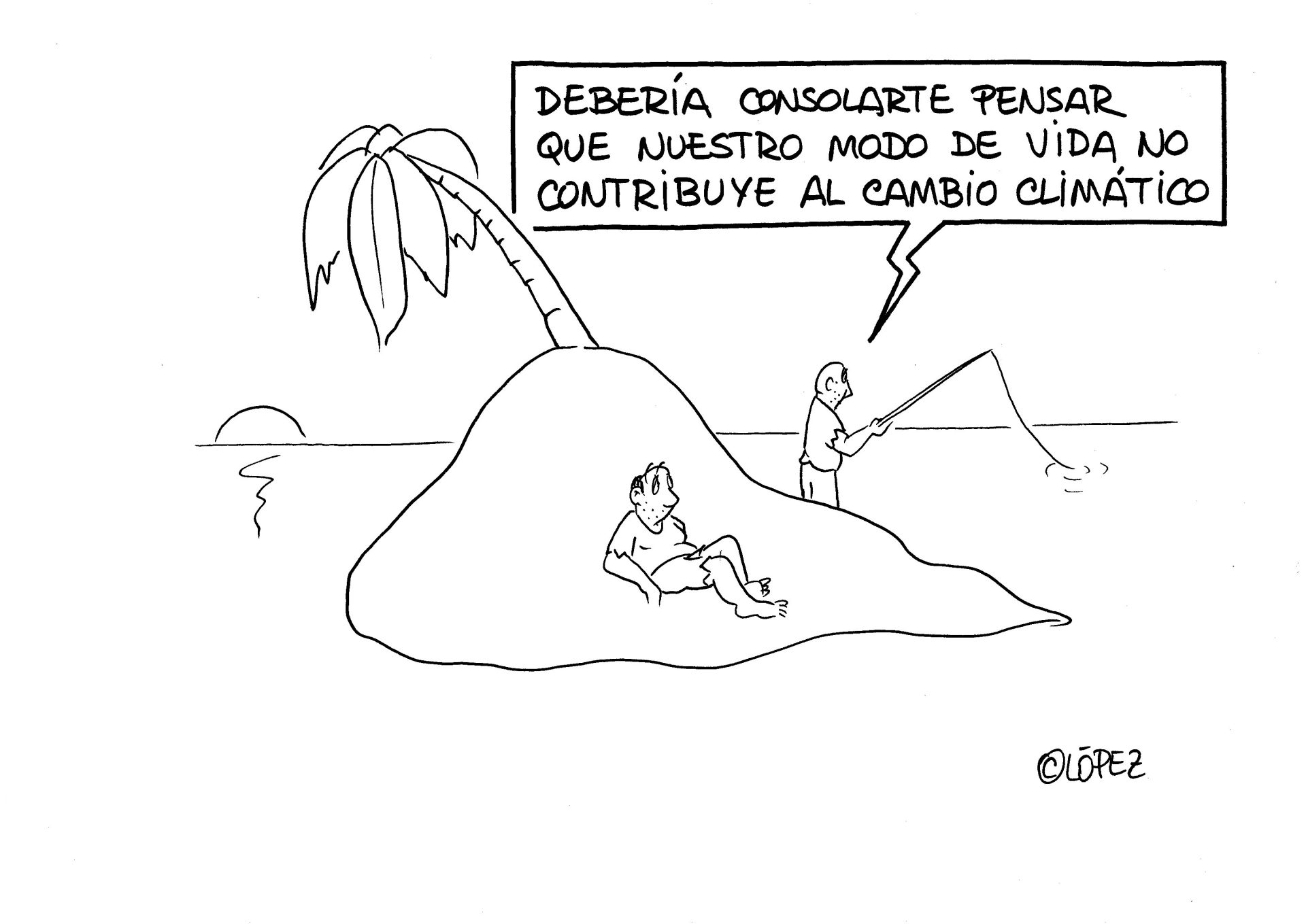 Modos de vida. Viñeta ambiental por Juan López Rico (#López) en la bitácora de ecohumor gráfico #VivalaBagatela