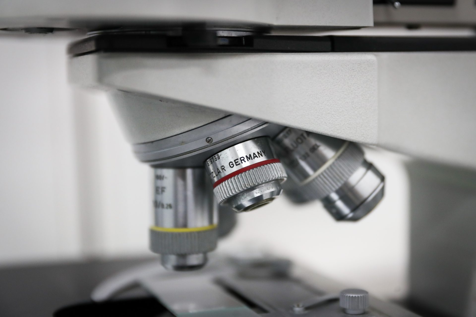 AME8672. MONTEVIDEO (URUGUAY), 02/10/2020.- Vista de un microscopio de la Unidad de Biología Celular del Institut Pasteur de Uruguay, el 29 de septiembre de 2020, en Montevideo (Uruguay). Inadvertido para nuestros sentidos, si tocamos un recibo o calentamos una taza de plástico nos exponemos a un silencioso peligro químico: el bisfenol A, un compuesto que, a nivel de células, se transmite de madres a hijos y puede disminuir la fertilidad, según un experimento hecho con ratones transgénicos. EFE/Raúl Martínez