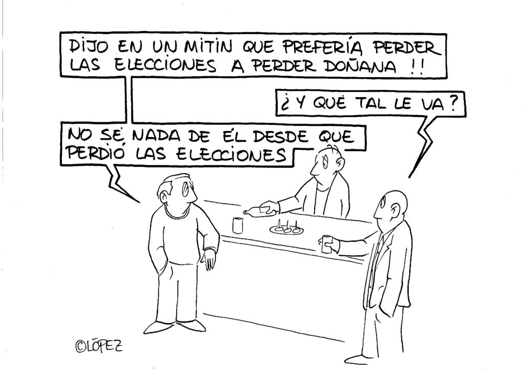 Prioridades, vieñeta ambiental por López