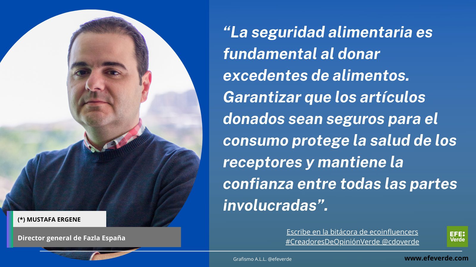 Cerrando la brecha Garantizando la seguridad alimentaria y maximizando el impacto social a través de flujos de donaciones profesionales. Por Mustafa Ergene