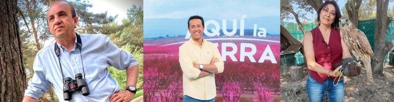 José Luis Gallego, Jacob Petrus y Silvia García. Imágenes cedidas por Fundación Biodiversidad BBVA