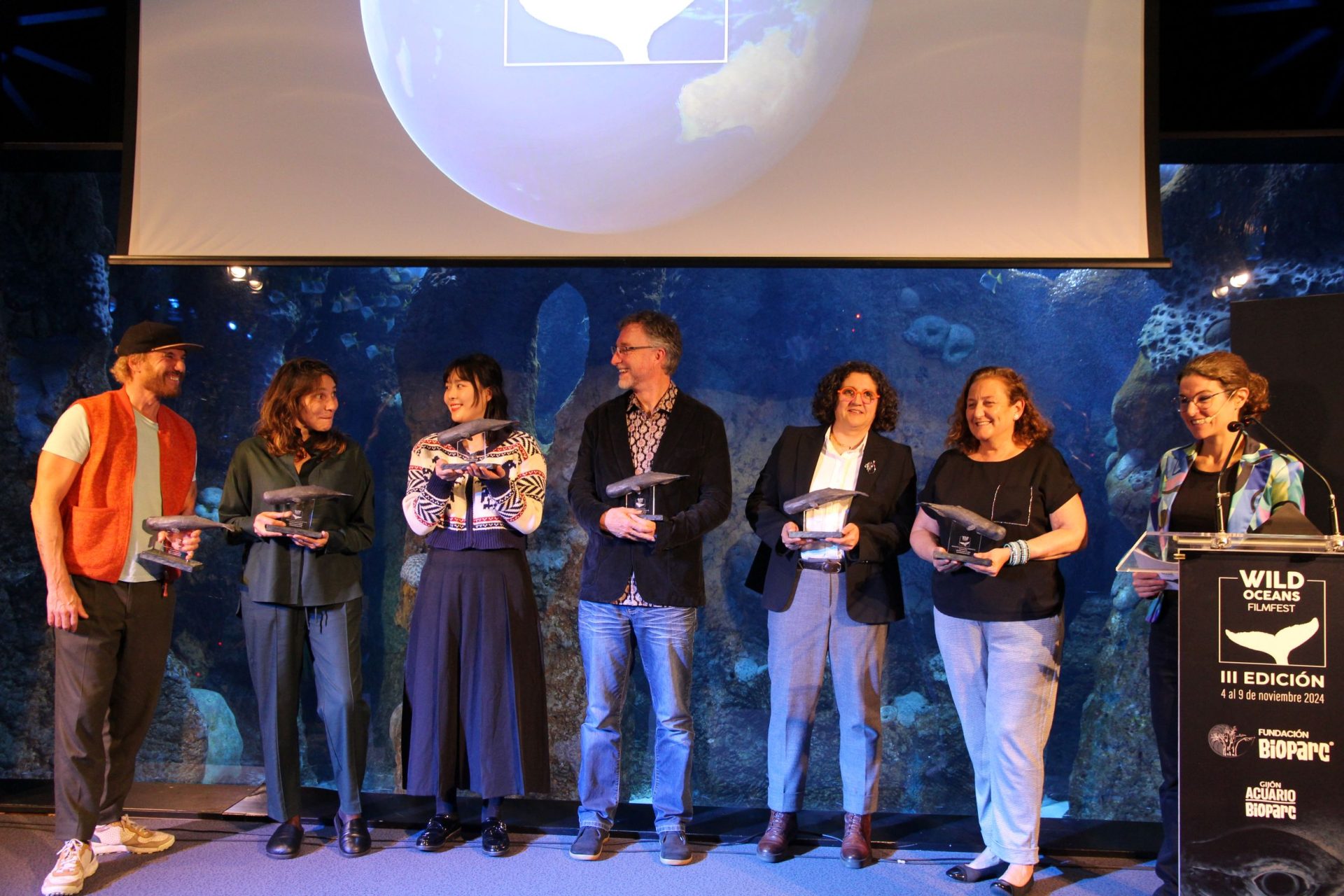 Premiados III Edición del Wild Oceans FilmFest. Imagen cedida por el festival.