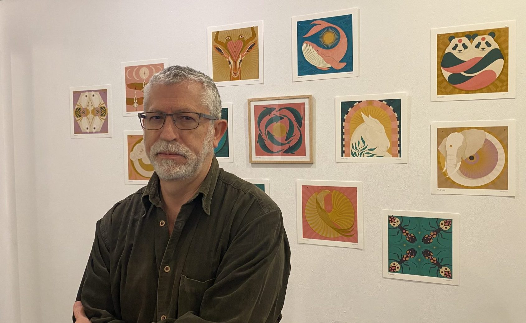 Rafa Ruiz en la galería "Mad is Mad". EFE / Enrique Verdeguer
