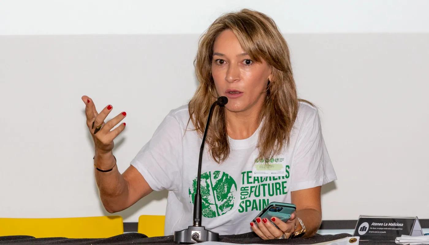 Miriam Leirós, coordinadora nacional de Teachers ForFuture Spain. Imagen cedida por Miriam Leirós.