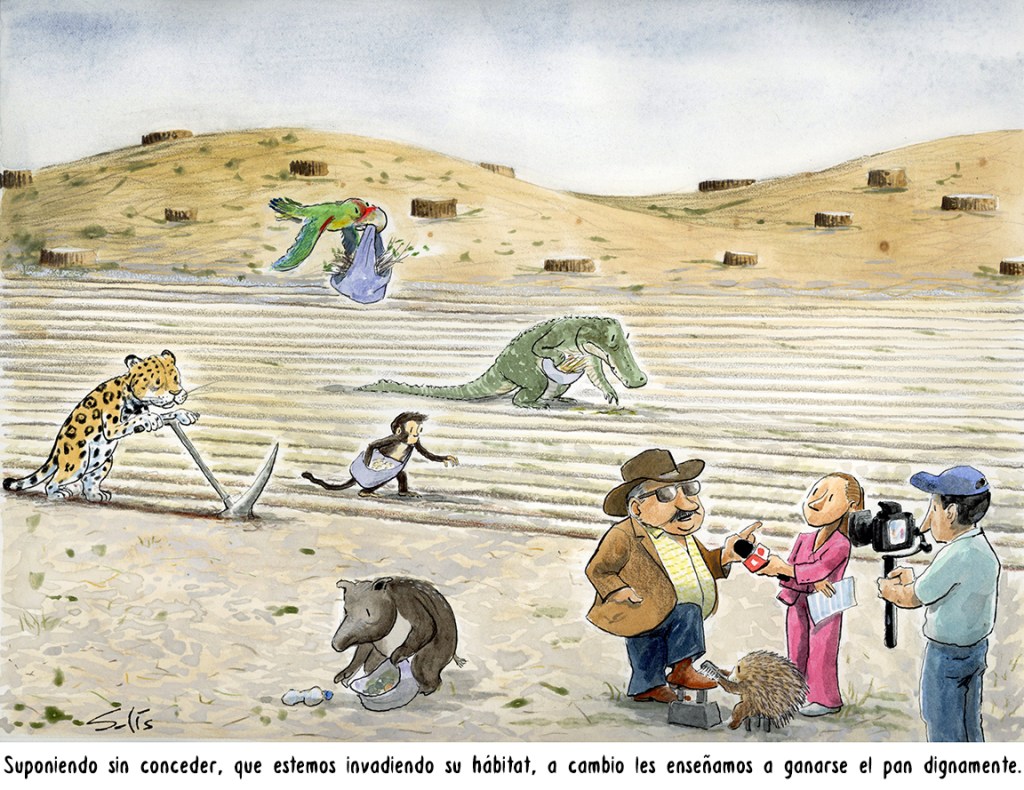 :xplotación (invasión de hábitats) Por () Víctor Solís (@Visoor) desde Ciudad de México en la #ViñetaVerde de @EFEverde