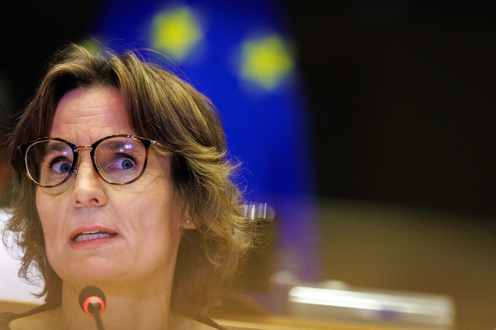 Imagen de archivo de Jessika Roswall. EFE/EPA/OLIVIER MATTHYS