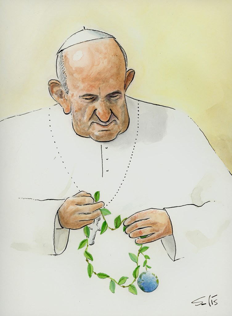 Laudato si. Por () Víctor Solís (@Visoor) desde Ciudad de México en la #ViñetaVerde de @EFEverde