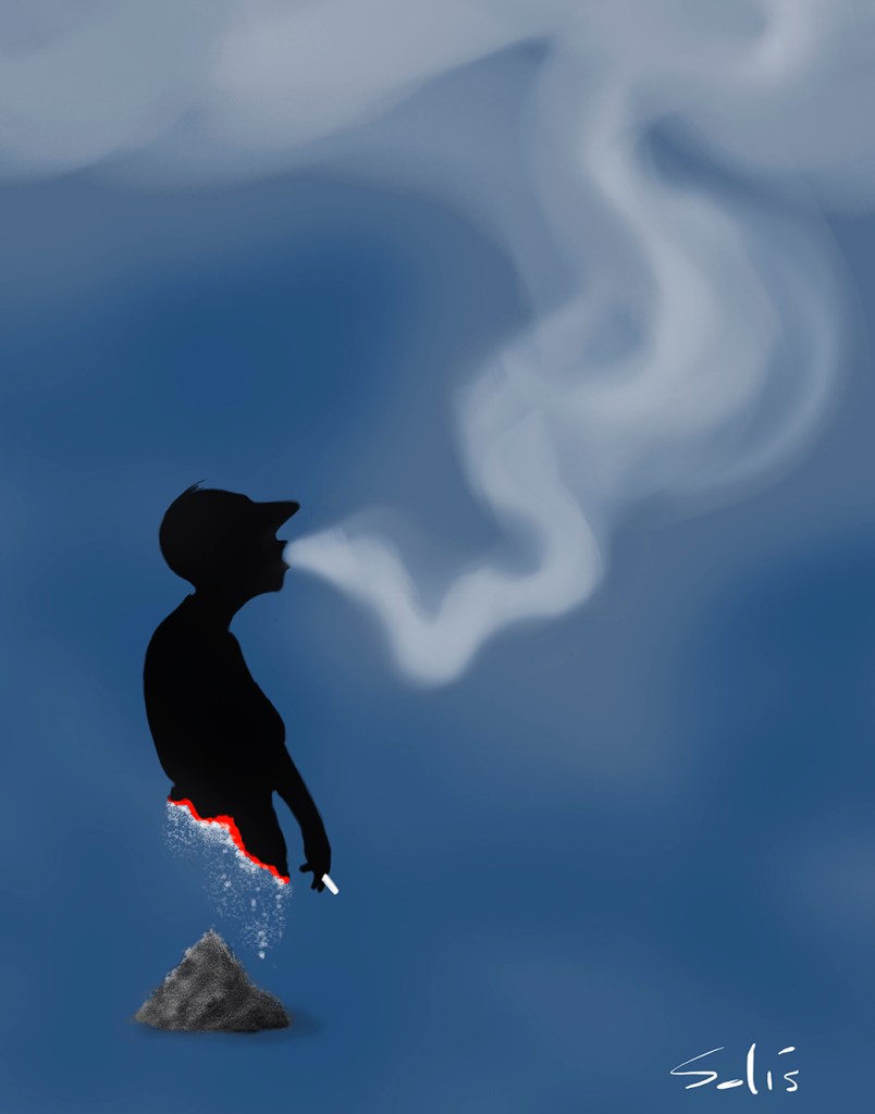 Día sin tabaco. Por () Víctor Solís (@Visoor) desde Ciudad de México en la #ViñetaVerde de @EFEverde