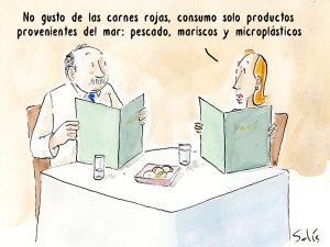 Productos del mar. Por Víctor Solís (@Visoor) desde Ciudad de México en la #ViñetaVerde de @EFEverde