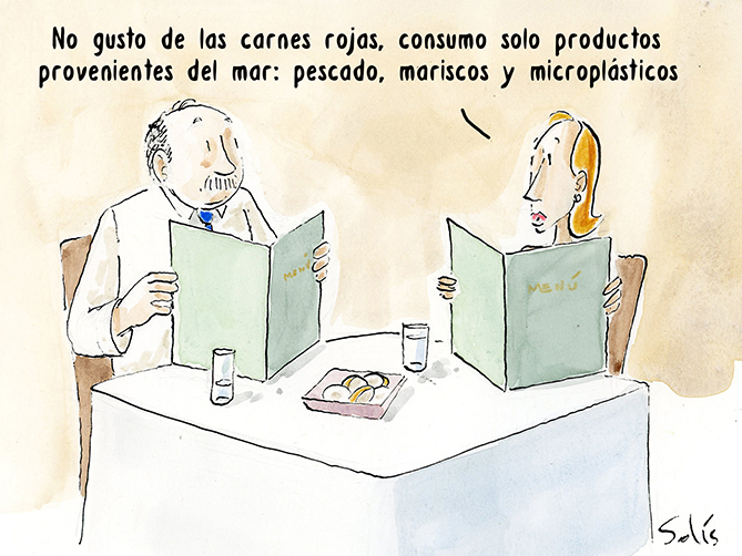 Productos del mar. Por Víctor Solís (@Visoor) desde Ciudad de México en la #ViñetaVerde de @EFEverde