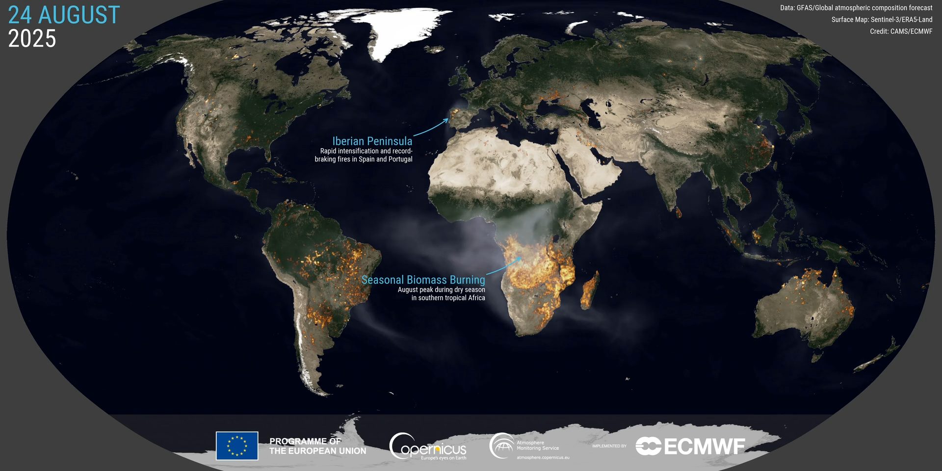 © Servicio de Monitoreo de la Atmósfera (CAMS) de Copernicus