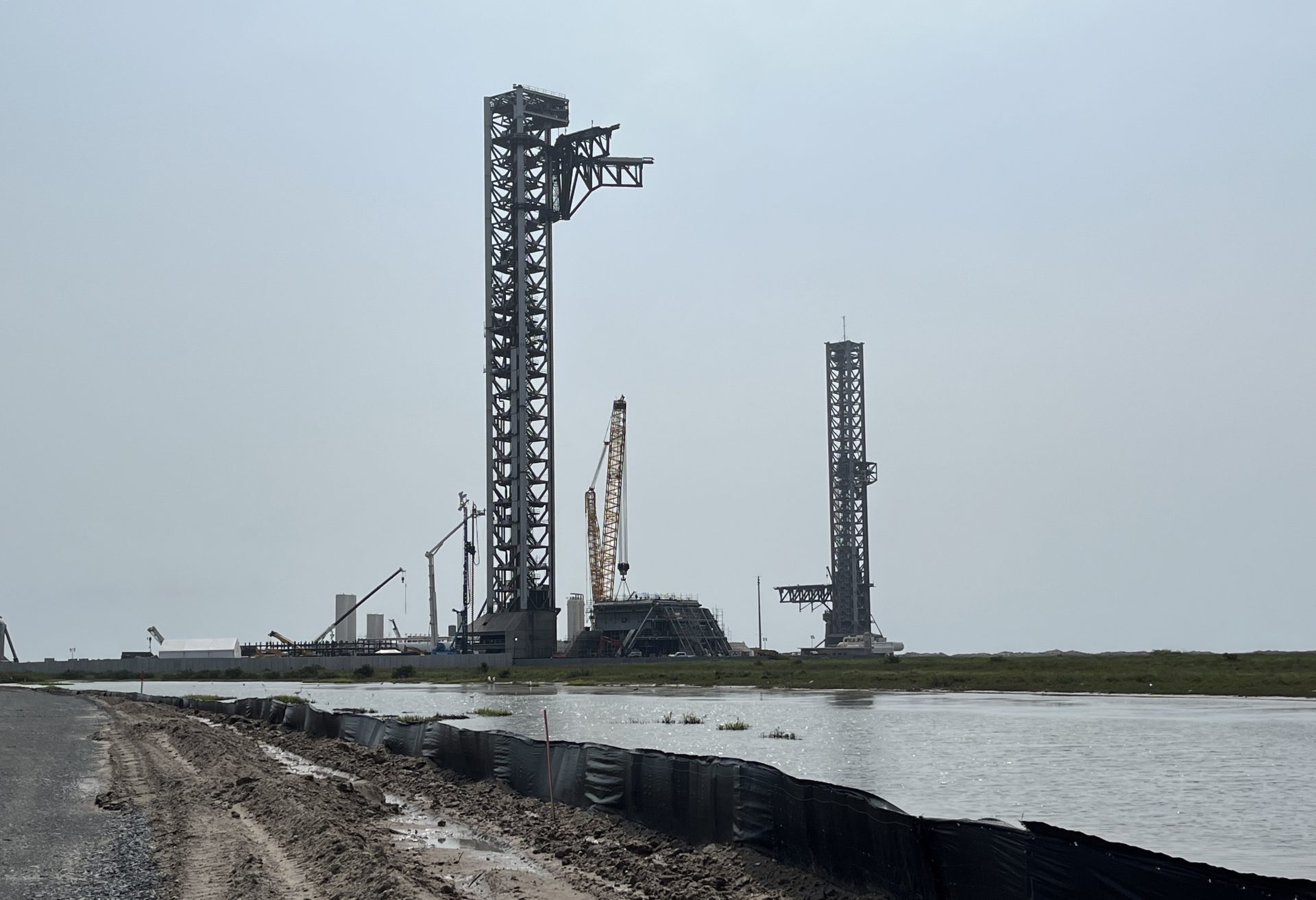 Fotografía de archivo de la plataforma de lanzamiento de cohetes de la empresa aeroespacial SpaceX. EFE/Alejandra Arredondo