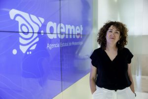 La nueva directora de la Agencia Estatal de Meteorología, Alicia López, en una entrevista con EFE, la primera con un medio de comunicación, reivindica "la neutralidad política y el rigor científico" de la entidad, al tiempo que adelanta entre sus prioridades consolidar al organismo como principal fuente de información meteorológica y climática: "Queremos que la ciudadanía sepa que la referencia es Aemet". EFE/ Zipi Aragón