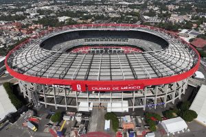 FOTODELDÍA MEX4621. CIUDAD DE MÉXICO (MÉXICO), 03/06/2026.- Fotografía aérea que muestra el estadio Ciudad de México este miércoles, en Ciudad de México (México). El estadio se reporta listo para recibir el juego inaugural de la Copa Mundial de la FIFA 2026, entre las selecciones de México y Sudáfrica el próximo 11 de junio en Ciudad de México. EFE/Tomas Pérez