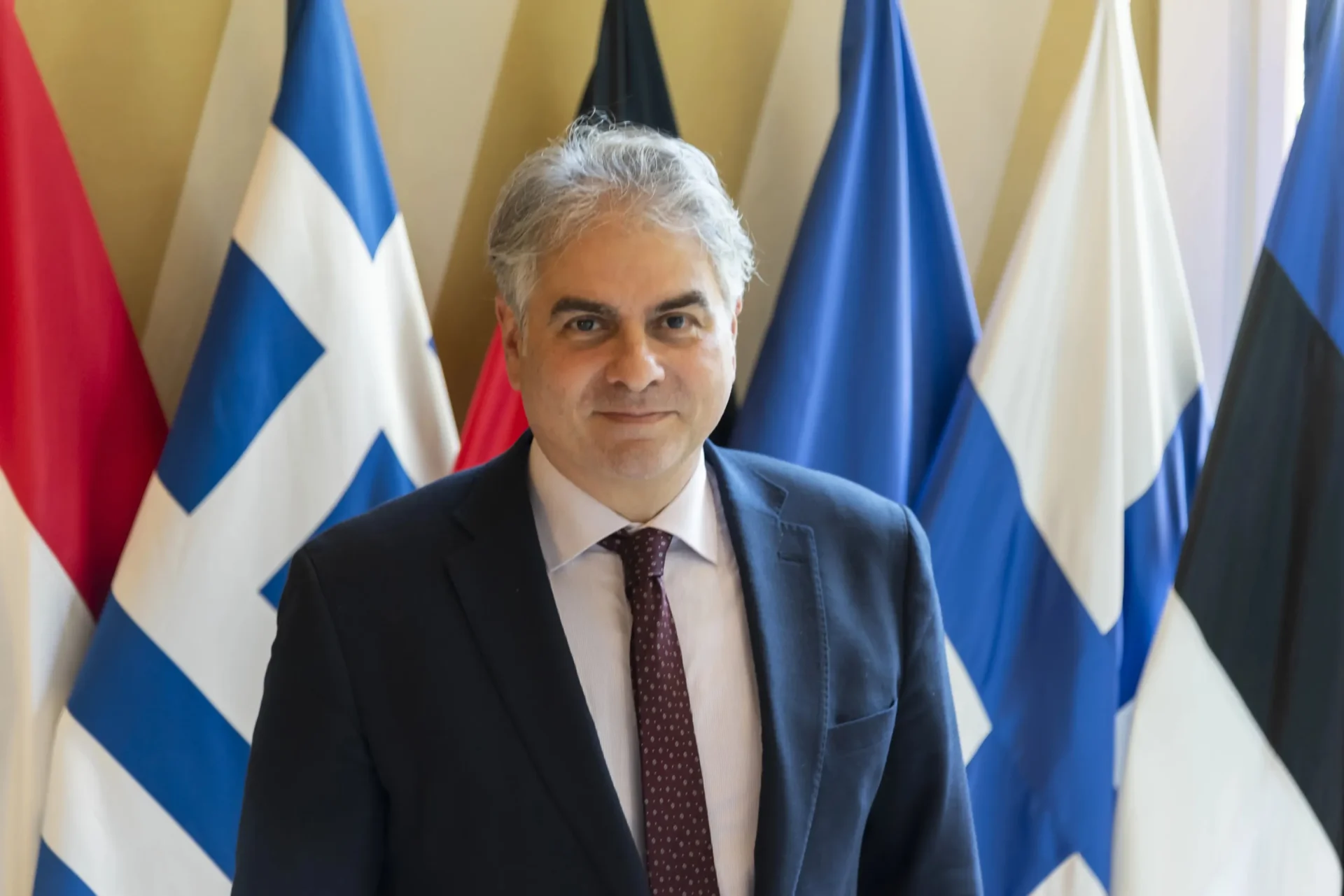 Imagen cedida por la Unión por el Mediterráneo (UpM) del diplomático libanés Fadi Hajali, nuevo secretario general del organismo desde el pasado 1 de julio. EFE