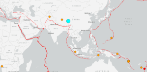 Un terremoto de magnitud 7 sacude la región del Tíbet en China. © Servicio Geológico de Estados Unidos (USGS)