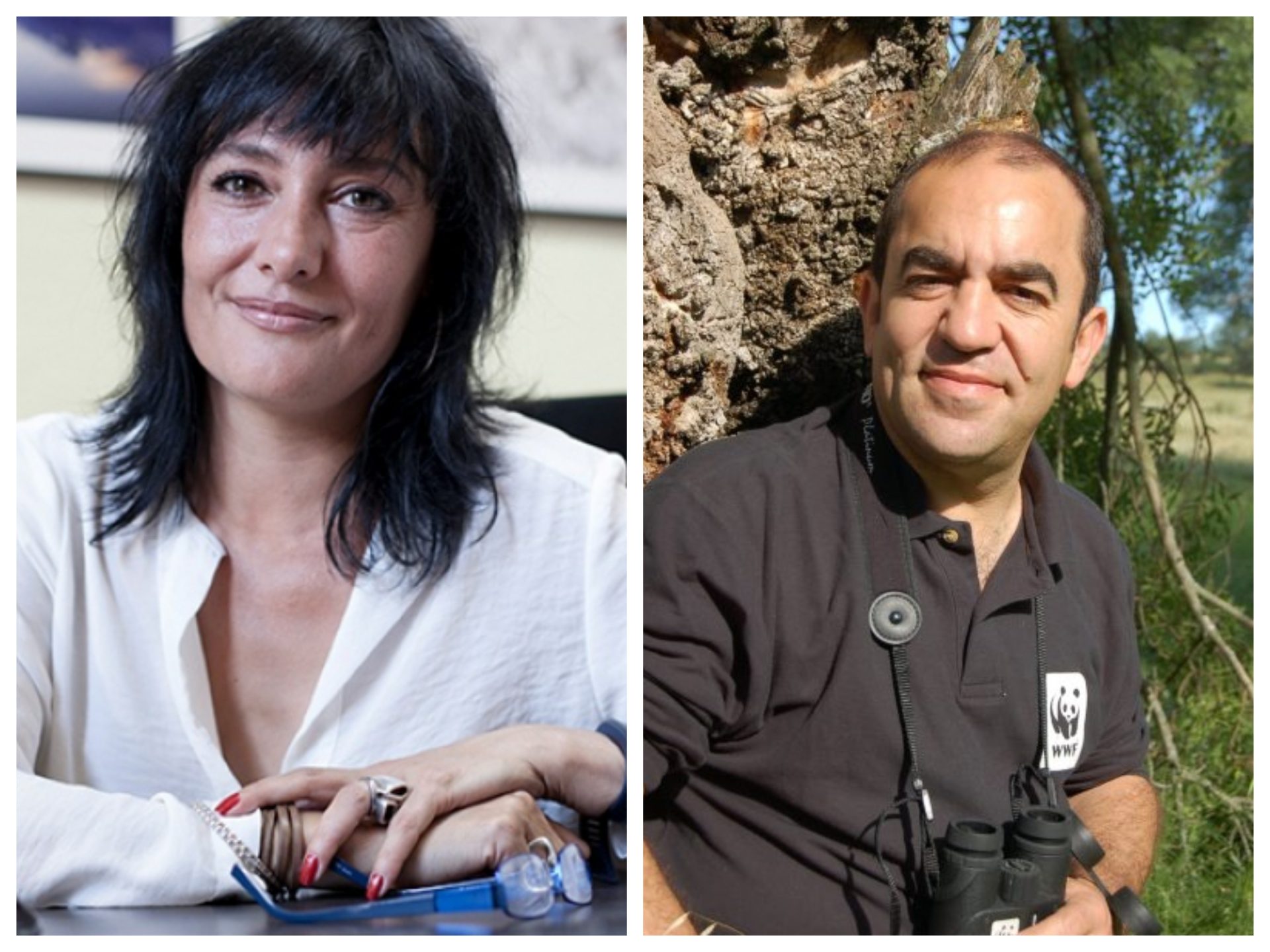 Asunción Ruiz, directora ejecutiva de SEO/BirdLife y Juan Carlos del Olmo, secretario general de WWF España